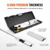 Drywall Skimming Blade Set, 7/10/14/16/24 in Skimming Blades + 34 - 81.6 in Extension Handle Pole, Stainless Steel Knife Professional Skim Coat Tools