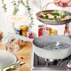 All-in-One 4 QT Hero Pan with Steam Insert, 3 Pc Set, White Icing by Drew Barrymore