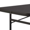 6 Foot Bi-Fold Plastic Folding Table, Black