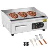 Commercial Electric Griddle, 1700W Countertop Flat Top Grill, 122-572 F Adjustable Temp