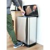 20 Gallon Trash Can, Stainless Steel Step On Kitchen Trash Can, Stainless Steel