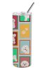Lots of Bichon Frise Stainless Steel Skinny Tumbler Vacuum Double Walled Reusable Insulated Tumbler Travel Cup for Coffee Cocktails Gift with Lid