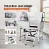 38" Pet Dog Bathing Station w/Ramp, Professional Stainless Steel Dog Grooming Tub w/ Storage Drawer, Floor Grate, Faucet, Dog Bathtub for Large,Medium