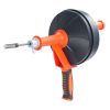 Drain Auger 25Ft, Plumbing Snake with Drill Attachment