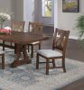 Formal Classic Crafted Design Dining Room Set of 2 Chairs Wooden Cushion Seat Distressed paint Chairs