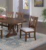 Formal Classic Crafted Design Dining Room Set of 2 Chairs Wooden Cushion Seat Distressed paint Chairs