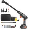 Cordless Pressure Washer, 652-PSI 1.0 GPM Portable Power Cleaner, Handheld High-Pressure Car Washer Gun with 4.0Ah Battery, Charger, 6-in-1 Nozzle
