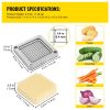 Replacement Chopper Blade, 1/4 inch, 3 PCS French Fry Blade Assembly with 6 Extra Knives