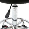 Round Shape Adjustable Salon Stool with Back and Line Black XH