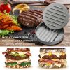 1pc Non-Stick Aluminum Burger Press - Perfect for Burgers, Patties, Meatballs, Grilling, and Kitchen Cooking - Ideal Back to School Supply