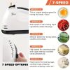 1pc 7 Speeds Electric Hand Mixer; Household Portable Powerful Handheld Electric Mixer; Hand-held Egg Beater; Small Whipping Cream Mixer For Cake; Baki