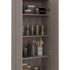 Storage Cabinet Pipestone, Double Door, Light Gray Finish