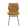 Set of 2, Leather Dining Chair with High-Density Sponge, PU Chair Kitchen Stools for Dining room,homes, kitchens,Brown
