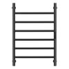 6 Bars Towel Warmer Rack, Wall Mounted Heated Towel Rack for Bathroom, IPX5 Waterpoof Towel Heater Rack with Timer & LED Display Screen