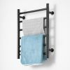 6 Bars Towel Warmer Rack, Wall Mounted Heated Towel Rack for Bathroom, IPX5 Waterpoof Towel Heater Rack with Timer & LED Display Screen