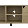 TV Stand for TV¬¥s up 70" Estocolmo, Four Open Shelves, Light Oak Finish