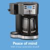 2-Way Programmable Coffee Maker, Single-Serve or 12 Cups, Black, 47650