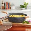 Prairie Signature 6 Quart Cast Aluminum Jumbo Cooker Saut√© Pan, Charcoal Speckle