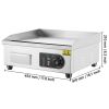 Commercial Electric Griddle, 1700W Countertop Flat Top Grill, 122-572 F Adjustable Temp
