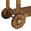 Garden Kitchen Trolley Solid Acacia Wood 36.2"x17.1"x55.7"