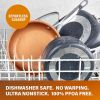 Diamond Pots and Pans Set Nonstick Cookware Set Includes Skillets Fry Pans Stock Pots, Dishwasher and Oven Safe12 Pcs