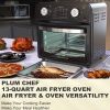 Plum Chef Air Fryer, 13QT Multifunctional Convection Toaster Oven Air Fryer Combo, 360Â° Hot Air Circulation for Healthy Oil-Free Cooking