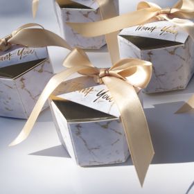 Marble Creative European Style Small Fresh Gift Box (Option: Golden)