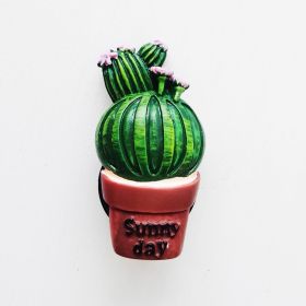 Car Air Outlet Perfume Clip Creative Simulation Potted Cactus Car Air Conditioner Air Outlet Clip Car Decoration (Option: Single ball)