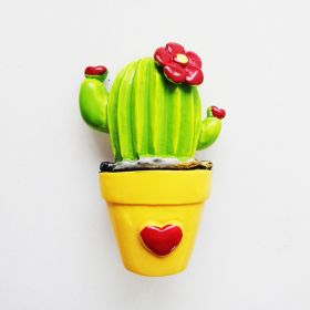 Car Air Outlet Perfume Clip Creative Simulation Potted Cactus Car Air Conditioner Air Outlet Clip Car Decoration (Option: Heart)