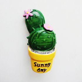 Car Air Outlet Perfume Clip Creative Simulation Potted Cactus Car Air Conditioner Air Outlet Clip Car Decoration (Option: Pink flower)
