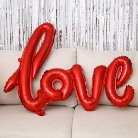 43-inch One-piece Love Balloon Aluminum Film Letter Balloon (Option: Red-LOVE)
