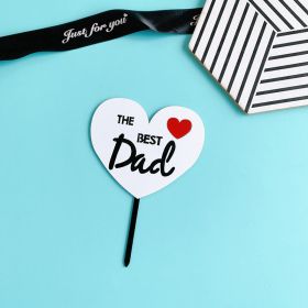New Product Father's Day Cake Decoration Dad (Option: J)