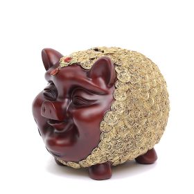 Large Resin Piggy Bank, Lucky Piggy Bank, Business Gifts, Office Decorations, Home Accessories (size: small)