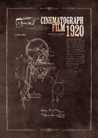 Vintage Industrial Mechanical Drawings Wall Decoration Canvas Poster (Option: 8 Style-60x80cm)