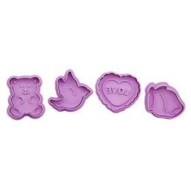 Three-dimensional biscuit mold baking household tools (Option: Valentine s Day Set)