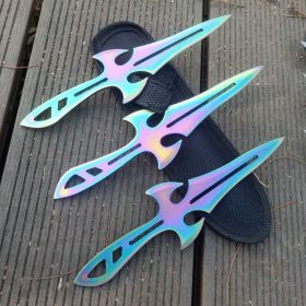 Darts Outdoor Recreational Darts Tang Men Flying Needle Throwing Knife (Option: Colored titanium bat-2PCS)