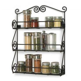 Modern Minimalist Iron Kitchen Storage Rack Wall Hanging Holder (Option: Type A)