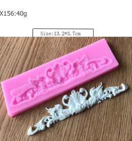Variety of lace shape fondant cake silicone mold (Option: X156)