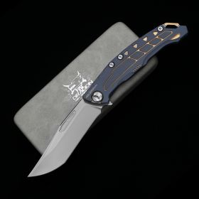 Alloy Outdoor Self Defense Sharp Folding Knife (Option: Royal blue)