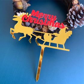 Bake Cake Decorations For Christmas (Option: 960red gold)