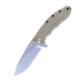 High Hardness Tool Self-defense Outdoor Portable Portable Folding Knife (Color: Grey)