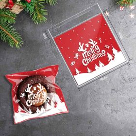 Christmas Old Man Tree Snowflake Crisp Candy Self-sealing Sticky Bag (Option: Christmas antlers)