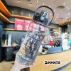 2L Sports Water Bottle With Straw Portable Large Capacity Water Bottles