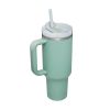 40 oz Tumbler with Handle and Straw Lid;  Insulated Cup Water Bottle