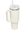 Mug Tumbler with Handle Insulated Tumbler with Lids Straw Stainless Steel Coffee Cups with Adjustable Strap Water Bottle Pouch