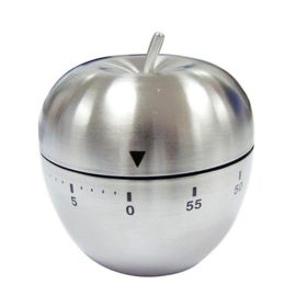 Metal; Egg Apple Countdown Timer; Reminder; 55 Minute Timer; Creative Kitchen Mechanical Timer (Items: Apple)