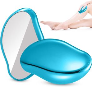 Crystal Hair Eraser for Hair Removal Device, Reusable Crystal Hair Remover for Women (Color: Blue)