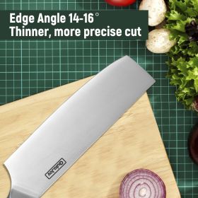 Qulajoy Vegetable Cleaver - Japanese Cleaver Chopping Knife High Carbon Stainless Steel Knives With Wooden Handle (size: Vegetable Knife)