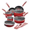 15-Piece Nonstick Pots and Pans Set/Cookware Set, Marine Blue