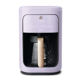14-Cup Programmable Drip Coffee Maker with Touch-Activated Display, White Icing by Drew Barrymore (Color: lavender)